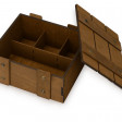 Подарочная деревянная коробка «Quadro»