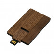 USB 2.0- флешка на 8 Гб в виде деревянной карточки с выдвижным механизмом