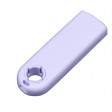 USB 2.0- флешка промо на 4 Гб прямоугольной формы, выдвижной механизм
