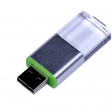 USB 2.0- флешка промо на 16 Гб прямоугольной формы, выдвижной механизм