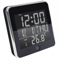 Часы "NEO" с будильником, календарем, подсветкой и термометром 