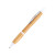 DAFEN, ручка шариковая, бамбук, пластик, металл белый, бежевый