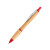 DAFEN, ручка шариковая, бамбук, пластик, металл красный
