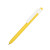 Ручка шариковая RETRO, пластик желтый, белый