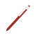 Ручка шариковая RETRO, пластик красный, белый