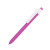Ручка шариковая RETRO, пластик розовый, белый