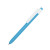 Ручка шариковая RETRO, пластик голубой, белый