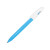 Ручка шариковая LEVEL, пластик голубой, белый