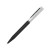 Ручка шариковая M1, пластик, металл, покрытие soft touch серебристый, черный