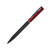 Ручка шариковая M1, пластик, металл, покрытие soft touch красный, черный