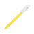 Ручка шариковая LEVEL, пластик желтый, белый