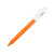 Ручка шариковая LEVEL, пластик оранжевый, белый