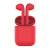 Наушники беспроводные с зарядным боксом TWS AIR SOFT, цвет мятный красный