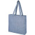 Эко-сумка с клинчиком «Pheebs» из переработанного хлопка синий меланж