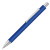 Ручка шариковая металлическая «Pyra» soft-touch с зеркальной гравировкой синий