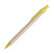 Ручка шариковая DESOK, желтый, переработанный картон, пшеничная солома, ABS пластик, 13,7 см желтый