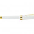 Ручка пластиковая шариковая «Bailey Light Polished White Resin and Gold Tone»