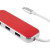 Хаб USB Type-C 3.0 «Chronos» красный