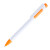 Ручка шариковая MAVA белый, оранжевый