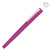 Ручка металлическая роллер «Brush R GUM» soft-touch с зеркальной гравировкой розовый