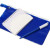 Набор «Smart mini» блокнот- прозрачный/белый, ручка- синий/белый, пенал- синий прозрачный