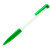 N13, ручка шариковая с грипом, пластик, белый, темно-синий белый, зеленое яблоко