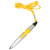 Ручка шариковая на шнуре «Санрайз» серебристый/желтый