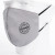 Бесклапанная фильтрующая маска RESPIRATOR 800 HYDROP серая с логотипом в фирменном пакете серый