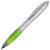 Ручка пластиковая шариковая «Nash» лайм/серебристый