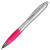 Ручка пластиковая шариковая «Nash» серебристый/розовый