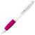 Ручка пластиковая шариковая «Nash» белый/розовый/серебристый