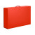 Коробка складная подарочная, 37x25x10cm, кашированный картон, красный красный