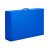 Коробка складная подарочная, 37x25x10cm, кашированный картон, красный синий