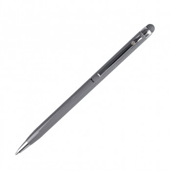 TOUCHWRITER, ручка шариковая со стилусом для сенсорных экранов, серый/хром, металл  