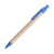 Ручка шариковая DESOK, зеленый, переработанный картон, пшеничная солома, ABS пластик, 13,7 см синий