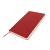 Бизнес-блокнот ALFI, A5, серый, мягкая обложка, в линейку красный