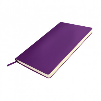 Бизнес-блокнот SMARTI, A5, фиолетовый, мягкая обложка, в клетку