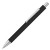 Ручка шариковая металлическая «Pyra» soft-touch с зеркальной гравировкой черный
