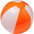 Мяч надувной пляжный оранжевый/белый