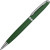 Ручка металлическая soft-touch шариковая «Flow» зеленый/серебристый