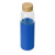 Стеклянная бутылка для воды в силиконовом чехле «Refine» прозрачный, синий, натуральный