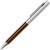 Ручка металлическая шариковая «Fabrizio» серебристый/коричневый