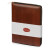 Бизнес-блокнот на молнии А5 «Fabrizio» с RFID защитой коричневый