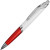 Ручка пластиковая шариковая «Призма» белый/красный