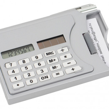 Визитница «Бухгалтер» с калькулятором и ручкой