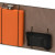 Подарочный набор с флягой и мультитулом «Путешественник» оранжевый, черный, коричневый
