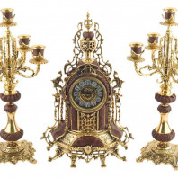 Композиция «Герцог Альба»: интерьерные часы с подсвечниками