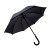 Зонт-трость ANTI WIND, пластиковая ручка, полуавтомат темно-серый