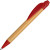 Ручка шариковая «Листок» светло-коричневый/красный