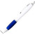 Ручка пластиковая шариковая «Nash» белый/синий/серебристый